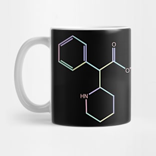 Ritalin Kawaii Pastel Rainbow Molecule Mug